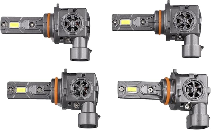 Termitor 9005 9006 Bulbs Combo, 100,000LM 1200% Ultra Bright, True 1:1 Mini Halogen Size, Plug and Play No Adapter, HB3 HB4 Fog Light Conversion Kits, 85000+ Hours Lifespan, Pack of 4