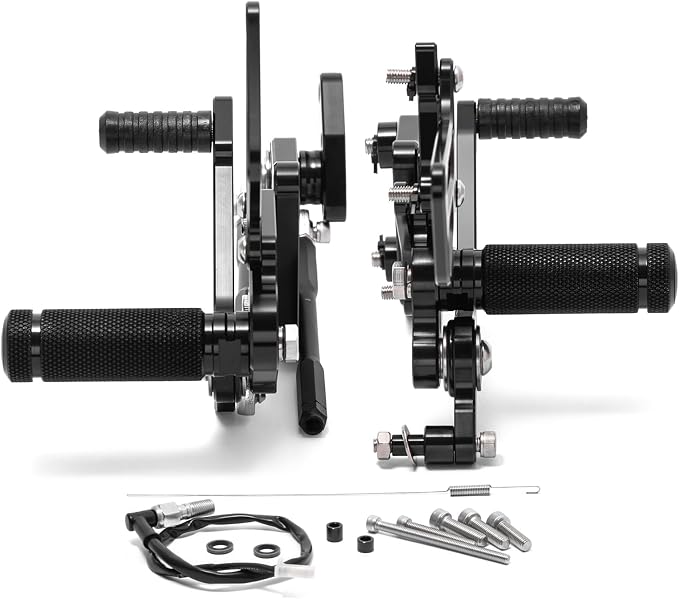 Rearsets For Honda CBR 600RR 07 08 13-23 Adjustable Rear Sets | Foot Pegs Made of CNC Aluminum alloy, Multi-position Adjustable, Non-slip foot peg surface
