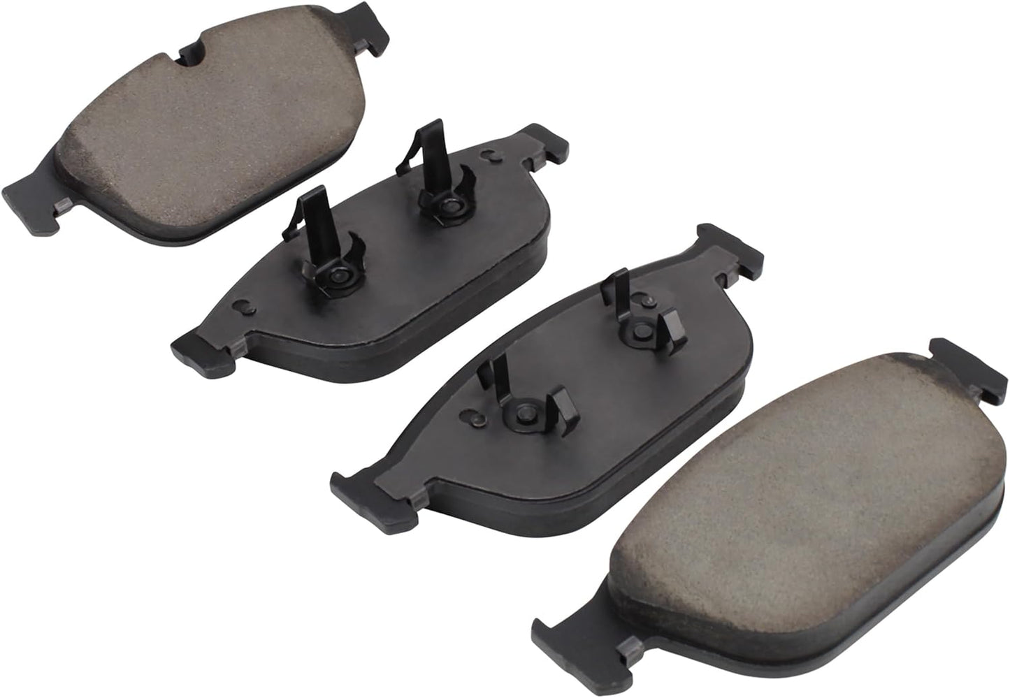 Premium Semi-Metallic Front Brake Pads (1001-1546M) Compatible with Audi A8 Quattro 2012-2018, Audi SQ5 2014-2017