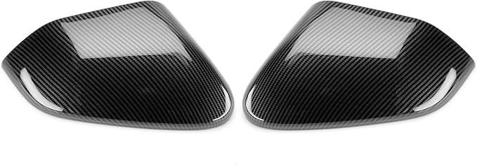 2PCS Exterior Side Mirror Covers Trim Compatible with Kia K4 2025-2026 Accessories (Carbon Fiber Pattern)