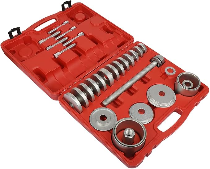 SCITOO 31pcs Front Wheel Drive Hub Bearing Puller Remover Installer Tool Set For FWD Vehicles