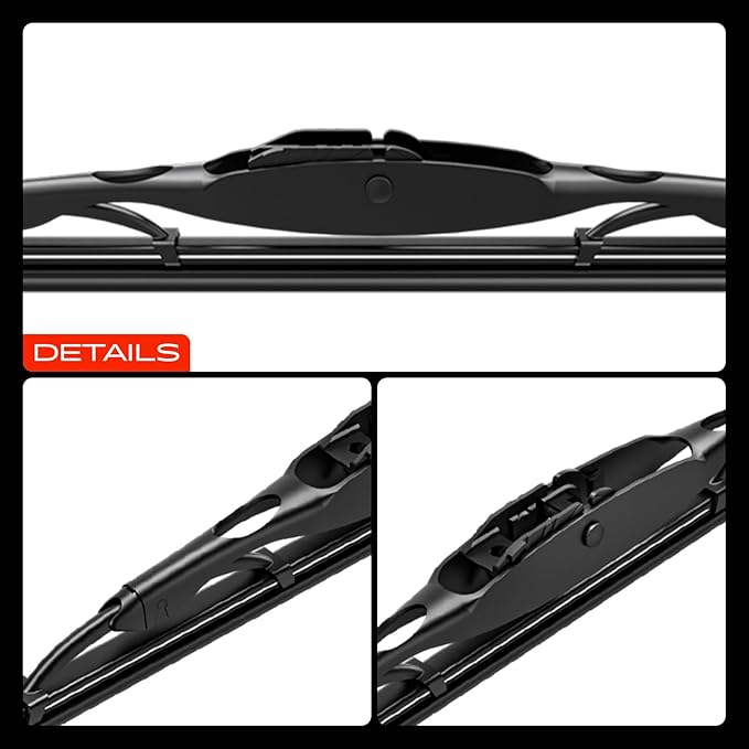 A-Premium 26"+14"+10" Windshield Wiper Blades Compatible with Chevrolet Trax 2015-2022 - Front Rear Wipers Blade Set for TLP/Hook Arm Connector, with Wear Indicator & Towel, Pack of 3