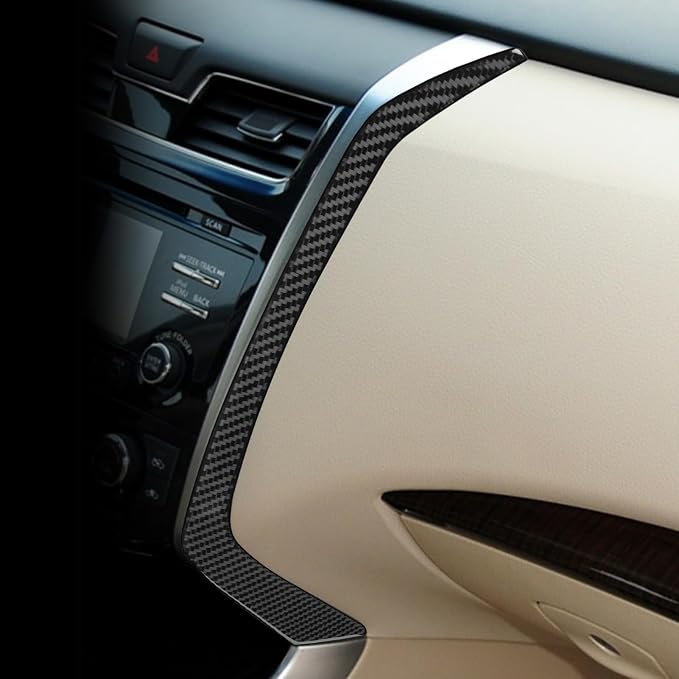 Soft Real Carbon Fiber Compatible with Nissan Altima 2013 2014 2015 2016 2017 2018 Interior Accessories Central Control Navigation Screen Side Panal Decorative Strip