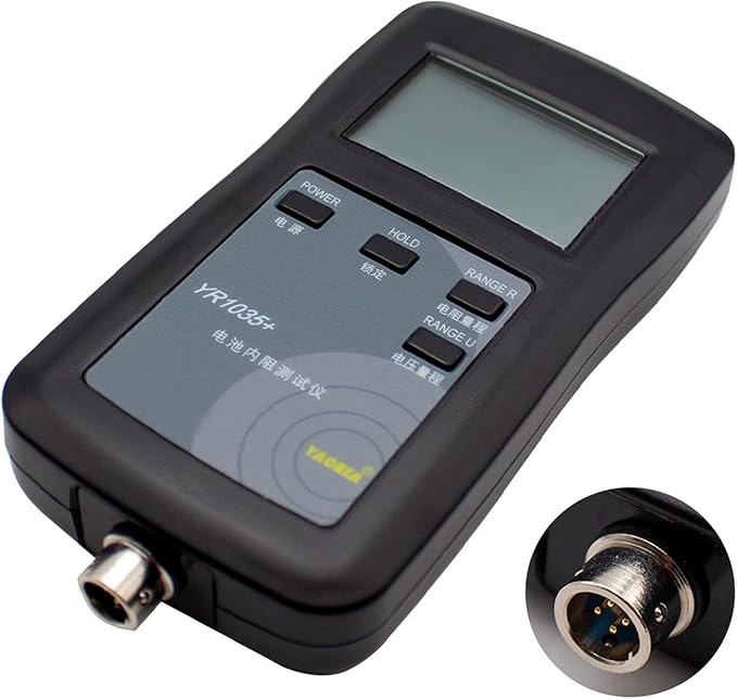 T-king LeTkingok 4 Line YR1035 Battery Internal Resistance Test Meter-- High Precision /Battery Voltage Tester/Digital Battery Analyzer (Set F), Grey