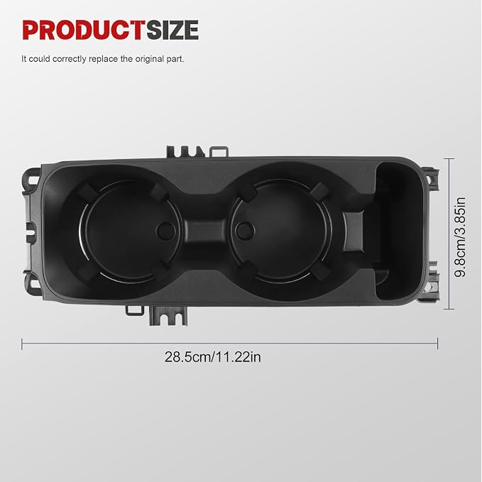 LB5Z-7813562-AB Upgrade Center Console Cup Holder Replacement with Wireless Charging for Ford Explorer 2020-2025 Replace LB5Z7813562AB