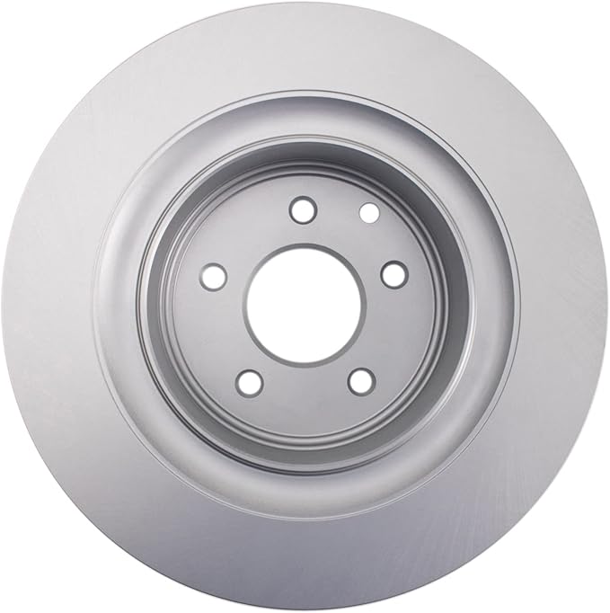 TRQ Rear Brake Rotor Set G Coated Vented Compatible with 2007 Infiniti G35 2008-2013 G37 2014-2015 Q60