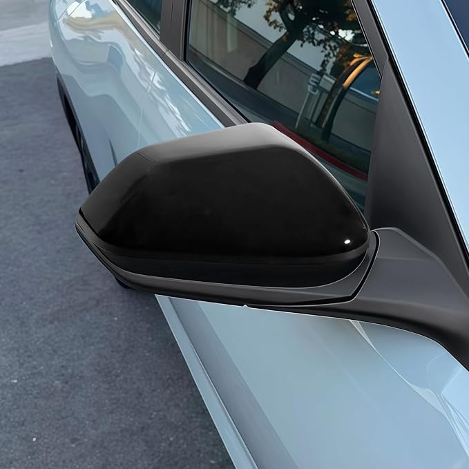 2PCS Exterior Side Mirror Covers Trim Compatible with Kia K4 2025-2026 Accessories (Glossy Black)