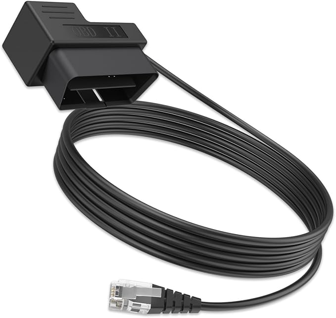 Upgraded OBDII to RJ11 for Escort Radar Detector Power Cord - for Escort MAX 360/360c,IX,IXc,9500 IX,MAX II/3/4,and Redline 360c etc.