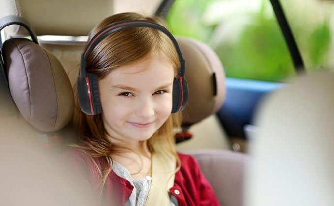 SIMOLIO Two Channel Infrared Headphones for Honda Odyssey, Pilot, uConnect VES, Chrysler Pacifica, Town and Country, GMC Yukon, Nissan Armada, IR Wireless Headphones for Car DVD Player Kids, 4 Pack
