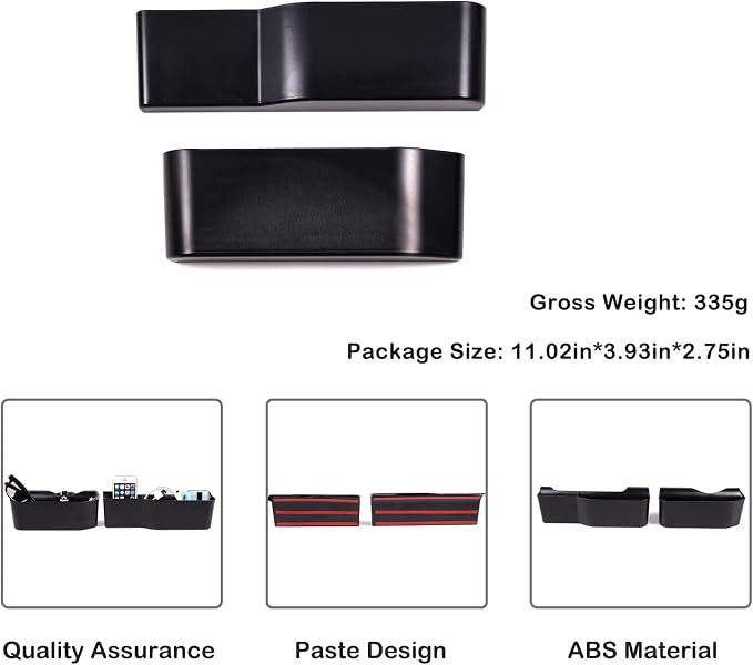 Aunginsy Center Console Gear Side Storage Box Compatible with Toyot@ FJ Cruiser 2007-2021 Car Shift Hanging Organizer Tray Armrest Basket ABS Inter Accessories (11027)