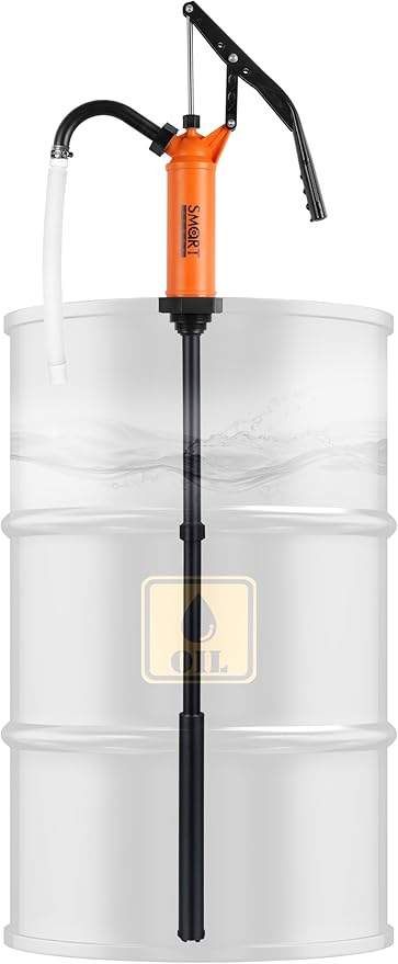 55 Gallon Drum Pump for DEF, DEF Pump for 55gal Barrel, 9-14 oz per Stroke | barrel pump, 55gal drum pump, manual water pumps, 55 gallon water pump, Fit 5-55 Gallon Drums with 1-1/2" or 2" NPT Thread