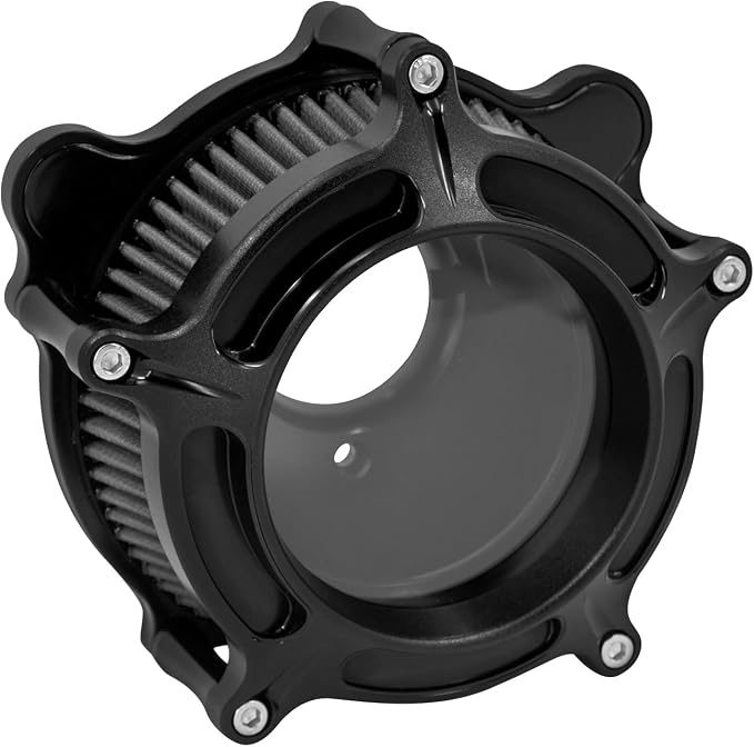 Motorcyle Air Cleaner CNC Air Filter Intake Fit for Harley Touring Road King Street Glide Electra Tri Trike Softail Dyna Sportster XL (C For Touring 08-16,Softail 16-17,Trike 08-16)