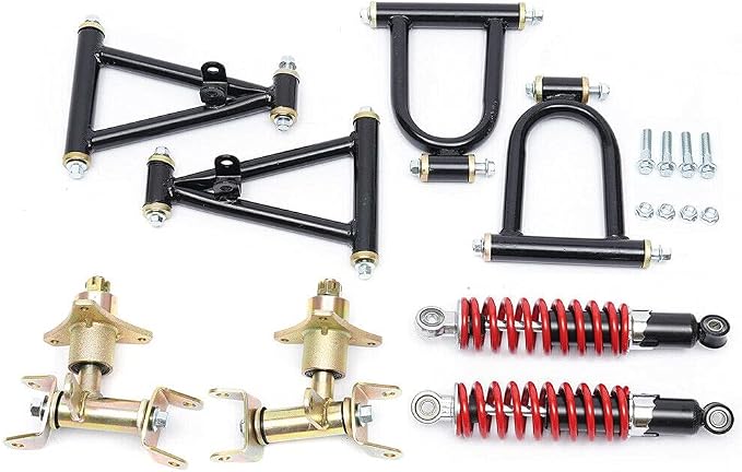 Front Suspension Swingarm Assembly, Diy Parts for Buggy Electric Atv Go Kart Bike (Us Stock)