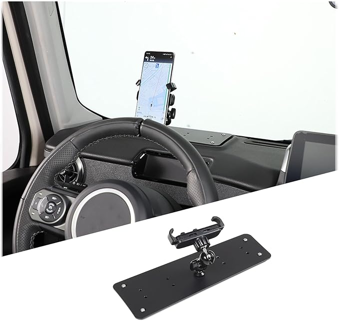 Car Central Control Multi-Function Phone Bracket Compatible with Ineos Grenadier 2020-2026 Dash Panel Cell Phone Holder Insert Accessories (Type B, Style B)