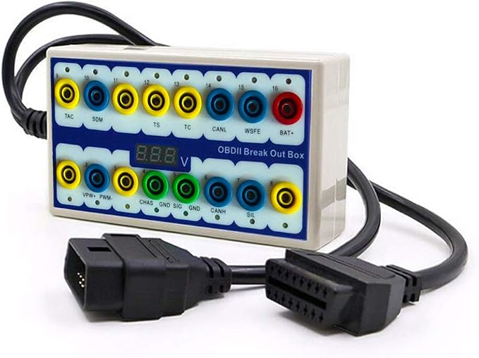 Taotao OBDII Diagnosis Scan Tool Protocol Detector ＆ Break Out Box OBD Diagnostic Tool OBD line Signal Text car Fault Diagnostic Tool