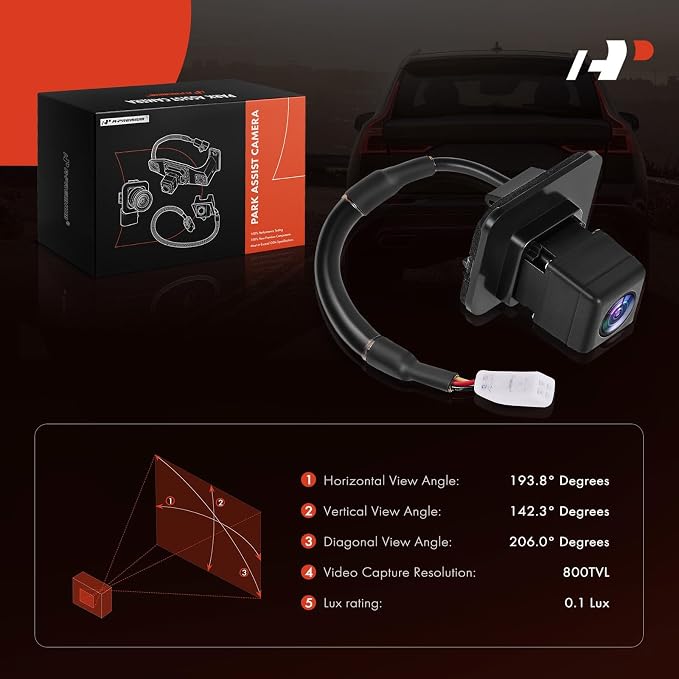 A-Premium Park Assist Camera Rear View Backup Reverse Camera Compatible with Select Subaru Models - 2015/2018-2019 Legacy - Replace# 86267AL01A