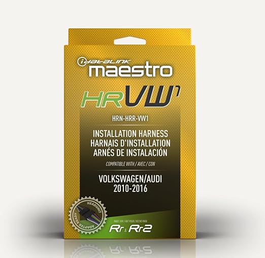 Idatalink Maestro HRN-HRR-VW1 T-Harness for Select Volkswagen Vehicles 2002-16, Replace The Factory Radio While retaining Steering Wheel Controls & use of amp (ADS-MRR or ADS-MRR2 Module Required)