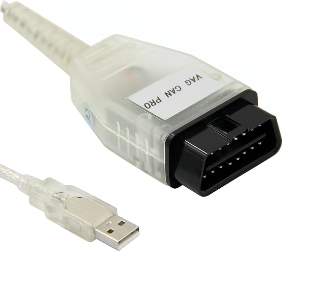 V551 K+CAN Diagnostic Cable for VW Audi Skoda and SEAT, Support CAN Bus, UDS, and K-Line, Support VAG VCP CAN PRO and 32/64 bit Windows, Driver/APP Must Be Installed
