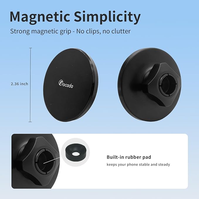 Magnetic Car Phone Mount for Toyota RAV4 2026,Vehicle-Specific Air Vent Phone Mount,MagSafe Compatible Hands-Free 360° Rotation Cell Phone Holder,RAV4 Interior Accessories