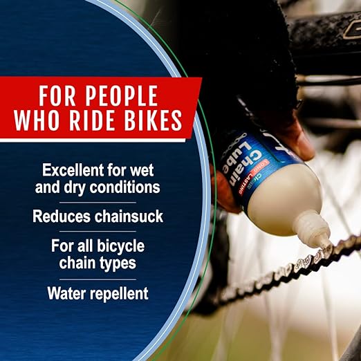 Squirt Chain Lube for Bikes 120 ml – Long-Lasting Lubricant for All Bike Chains – All-Weather Dry Bike Chain Lube to Reduce Noise & Chainsuck – Bicycle Tools & Maintenance Aid