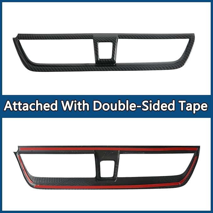 Center Console Dash Middle AC Air Condition Vent Panel Outlet Cover Trim for Chevrolet Trailblazer 2024-2026 Interior Accessories (Imitation Carbon Fiber Pattern)