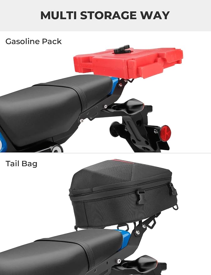 KEMIMOTO Compatible with Grom 2022 2023 2024 Rear Rack Luggage Storage Rack Carrier Grom 2022+ Rear Tail Storage Rack Cargo Enduro Grom 2022 2023 2024