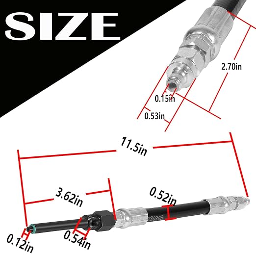 Replace for 6660 303-757 Diesel Compression Tester Adapter Hose Compatible with 2003-2006 Ford Pickups and Vans with 6.0L Powerstroke Diesel Engines