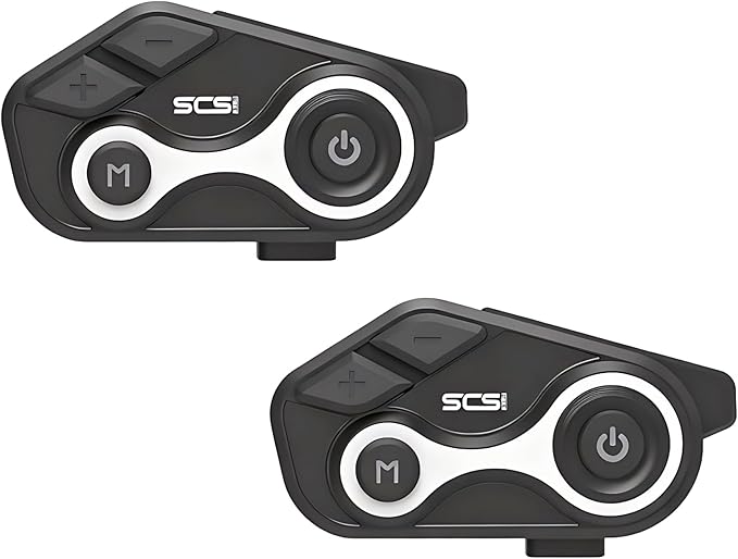 Motorcycle Bluetooth Helmet Intercom Headset, 2 Riders 1000M Communication, IP67 Waterproof, Hands-Free Calling, Stereo Music, GPS Navigation, Dual Microphones, 1 Pack