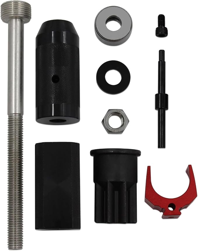 9U-6891 Injector Sleeve Cup Remover +9U-7227 Injector Height Tool+J-38587-a Engine Barring Socket Installer Tool Set Compatible with CAT Caterpillar 3406E C-15 C-16 Engines (8 PCS)