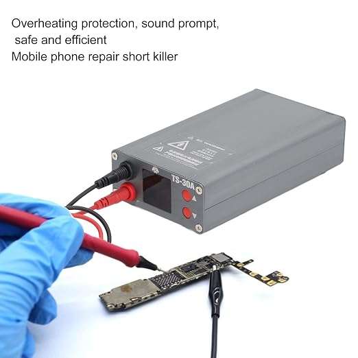 TS-30A Motherboard Short Circuit Repair Instrument, Short Circuit Detector, Anti Burning Motherboard Repair Tool, Adjustable Voltage Regulator, Adjustable Regulated Current Meter for Cell Phone(#1)