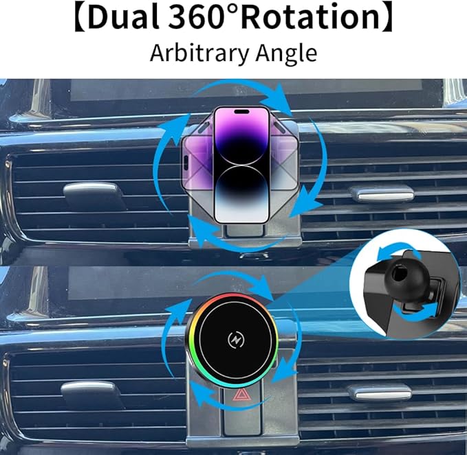 Car Magnetic Phone Mount for Mazda CX-5 CX5 2013 2014 2015 and Mazda CX-5 Sport 2016 Auto Interior Accessories Best Cellphone Holder Fast 15W Wireless Charger Cell Phones Charging Screen Stand