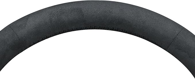 MEWANT Hand Stitch Black Athsuede Faux Leather Steering Wheel Cover for Tesla Model 3 Highland 2024 Model Juniper 2024