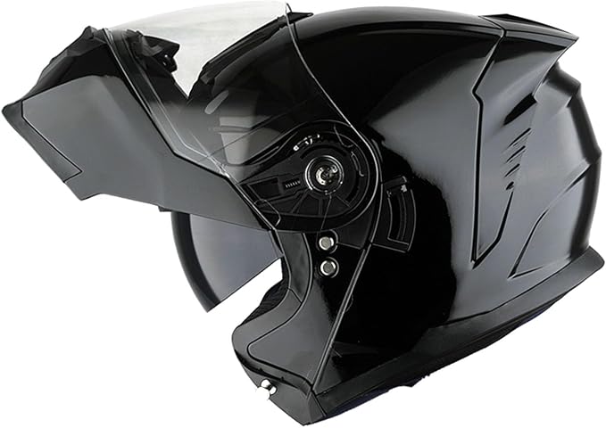 1Storm Motorcycle Street Bike Modular/Flip up Dual Visor Sun Shield Full Face Helmet HJK920
