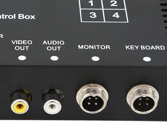 Parking Camera Video Switch 4 Channel Video Splitter Control Box DC12V 24V Image Switch Remote Control High Definition for Truck Bus Boat