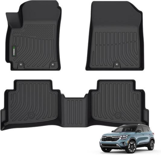ANBINGO® Floor Mats Custom for 2021-2024 2025 2026 Seltos S FWD & AWD | LX AWD | EX AWD | EX FWD | SX AWD; 2022-2023 Seltos Nightfall AWD; 2024 2025 2026 Seltos X-Line AWD, (Only for U.S.A. & Canada)