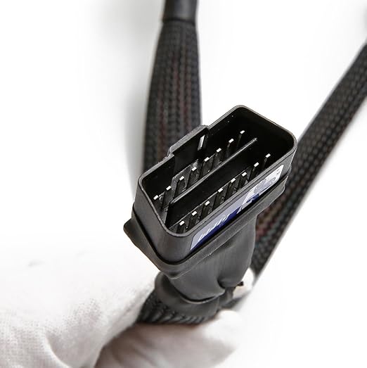 bbfly-B6 OBD II OBD2 16 Pin Splitter Extension 1x Male and 2X Female Extension Cable Adapter (1FT/30CM) (10 Pack)