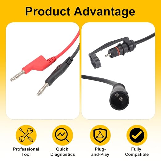 for Heavy Duty Semi Trucks and Semi Trailers ABS Diagnostic Multimeter Cable Adapter