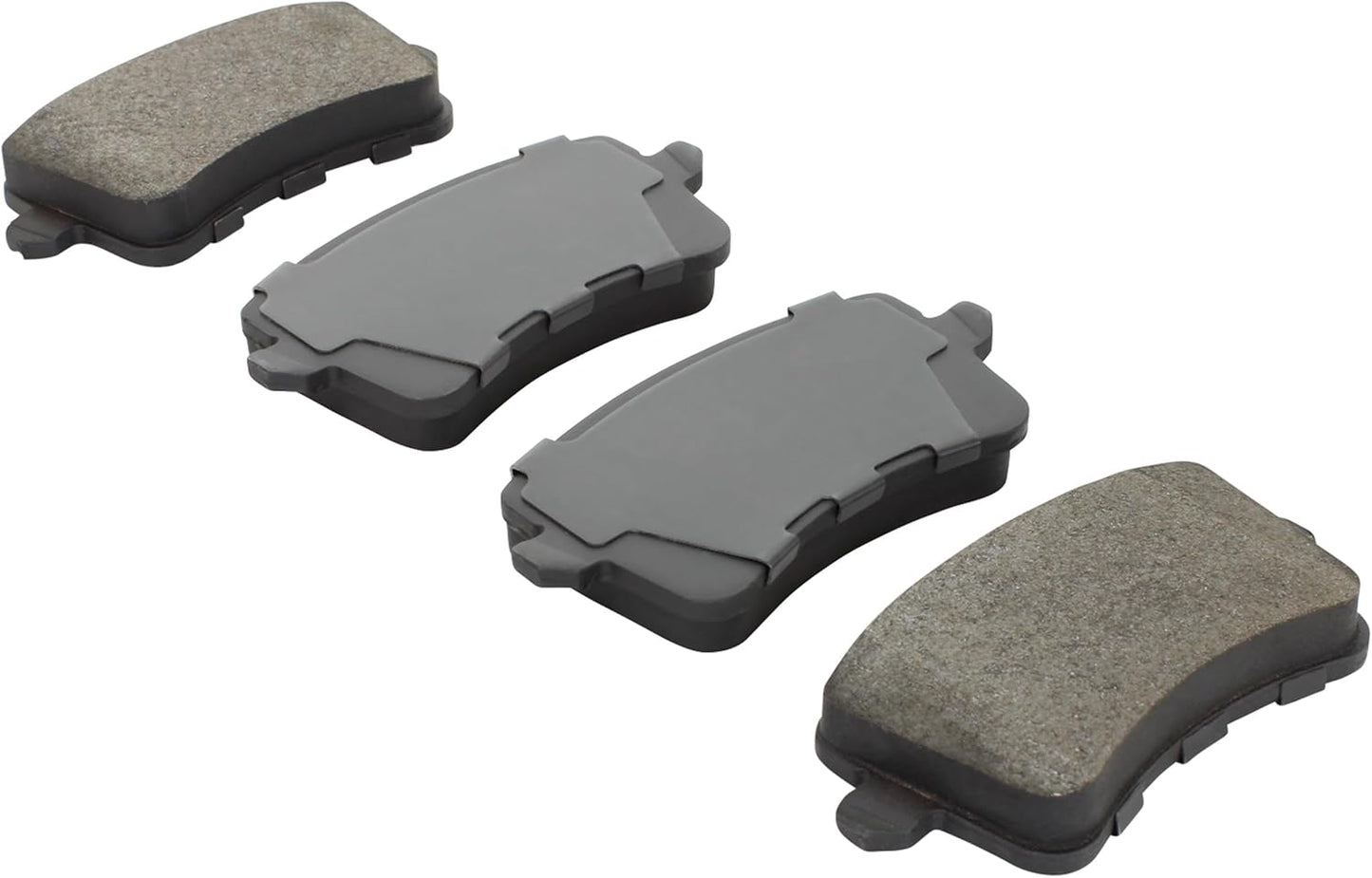 Premium Semi-Metallic Rear Brake Pads (1001-1386AM) Compatible with Audi A5 2008-2008, Audi Q5 2013-2016, Audi RS5 2013-2014, Audi S4 2010-2016, Audi S5 2008-2017, Audi SQ5 2014-2017