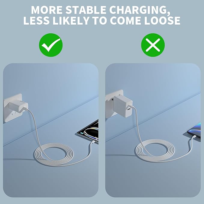 iPhone 17 Pro Charger Fast Charging,2-Pack USB C 40W Dynamic Power Adapter with 60W Max Charger Block Long 10FT USBC Woven Cable Cord Compatible with iPhone 17/Air/16/15 Plus/16/15 Pro Max/AirPods Pro