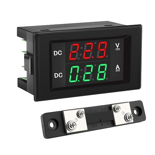 DROK AC 500V 200A 2-in-1 Multimeter and DROK DC 100V 50A 2-in-1 Multimeter Bundle