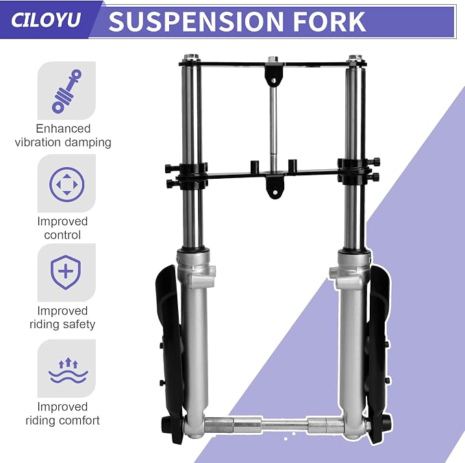Mini Bike Front Forks Kit Suspension Replacement for Coleman CT100U Monster Mega Moto MMB80 MMB105 80cc 105cc Motovox MBX10 MBX11 Baja DB30 GMB100 TrailMaster Storm 200 Powersports Parts
