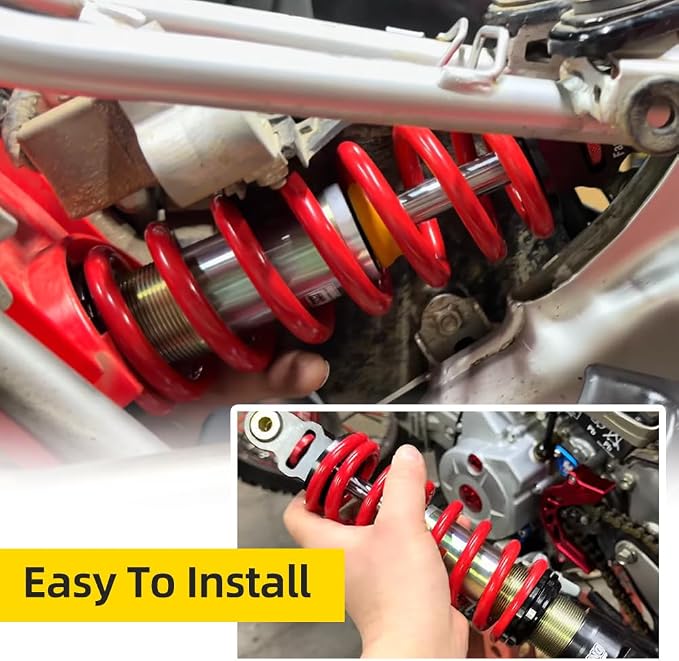 Front Fork Springs & Rear shock Spring Kit Compatible with Honda CRF110F 2019-2026 Replace Part # 51401-KYK-D01