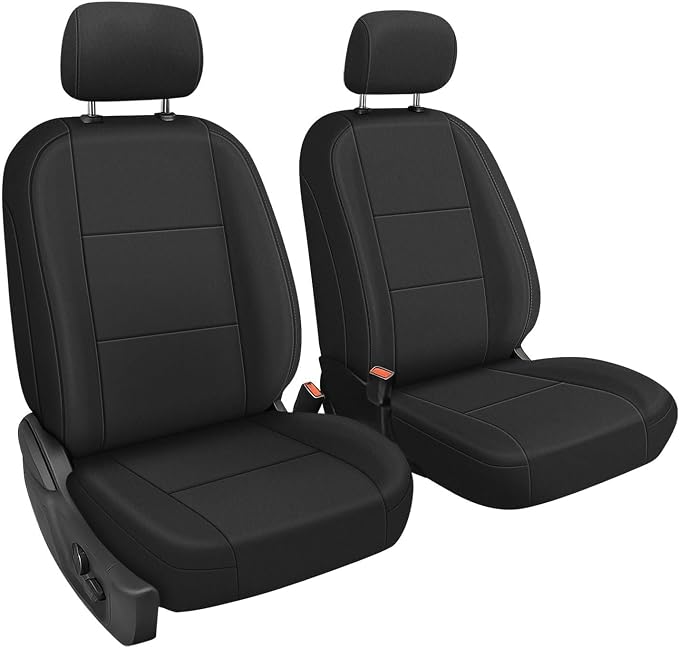 SAPUBK Custom-Fit Front Seat Covers Replace for 2015-2025 Ford F150 and 2017-2025 F250 F350 F450 CrewCab, Premium Neoprene Composite Soft Foam Lining Airmesh Breathable Seat Cover