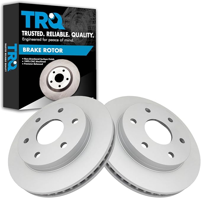 TRQ Front G-Coated Brake Rotor LH RH Kit Pair Set of 2 for GM Truck SUV