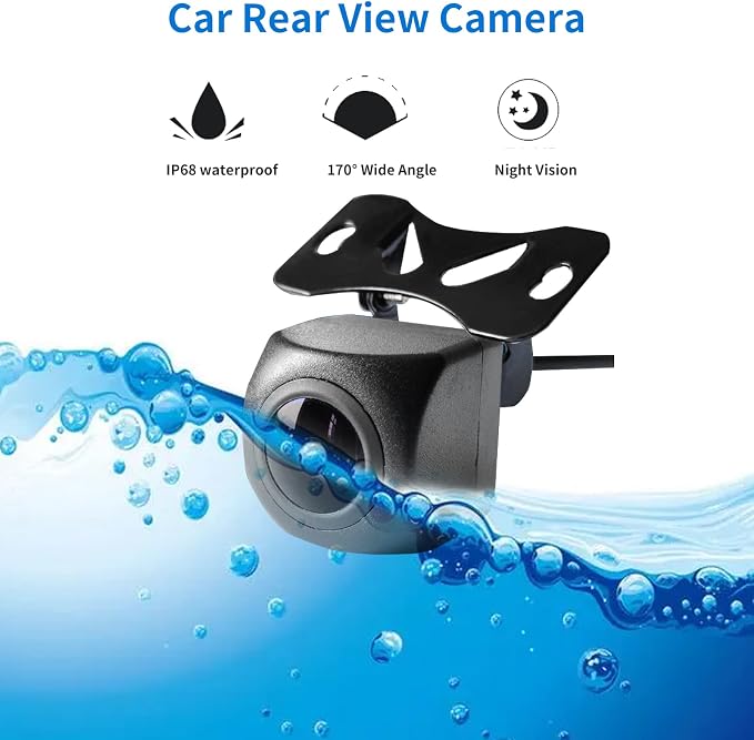 Backup Camera Rear View Reverse Camera Fit for RCD360 PRO2/PRO3/PRO3S/PRO Night Vision Waterproof AV AHD 720P 170° Wide View Angel Parking Camera only Used for SCUMAXCON RCD360 PRO Series