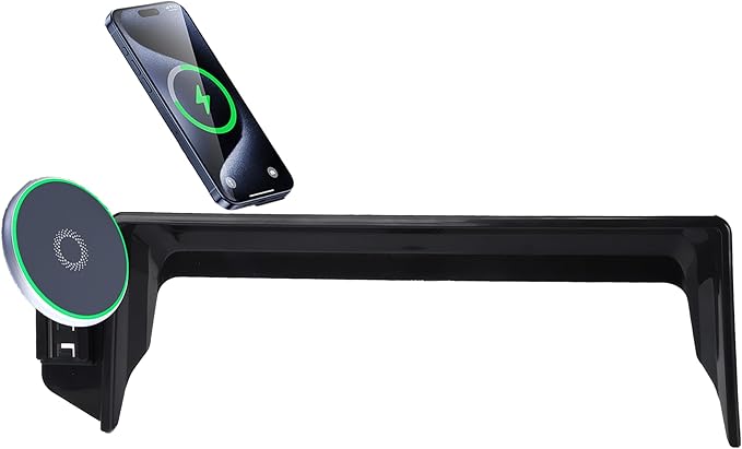 Car Phone Holder for Toyota Camry 2021 2022 2023 2024 Accessories Apply to 7 Inch Touch Screen 15W Fast Wireless Charger Screen Fixed Clip Cell Phone Mount Hands-Free 360 Degree Rotation