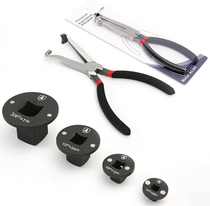 Low Profile Impact Adapter and Electrical Disconnect Pliers Bundle