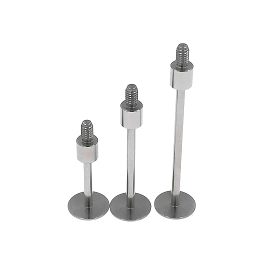 SUXING Flat Contact Points for Dial Indicator Depth 0.5mm Thickness 10 mm Diameter 4-48 UNF Thread (4-48UNF A Set)