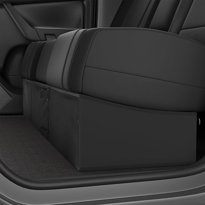 Under Seat Storage Truck Tool Box Compatible with Dodge Ram 1500 Crew Cab 2019-2024 2025, Foldable Underseat Organizer for Ram 1500 Crew Cab Accessories, for New Body Style, Not for Quad Cab