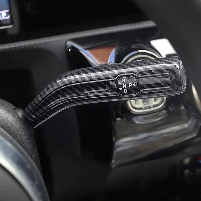 Carbon Fiber Car Shift Lever Wiper Rod Cover Trim Sticker for Mercedes Benz AMG A B CLA EQA EQB GLE GLS GLB GLA Class W177 W247 W118 W167 X167 X247 H247 Interior Accessories